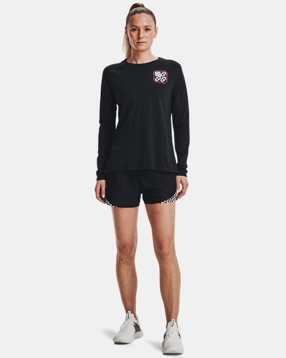 Women's UA Play Up No Limits Shorts, Black, pdpMainDesktop image number 2